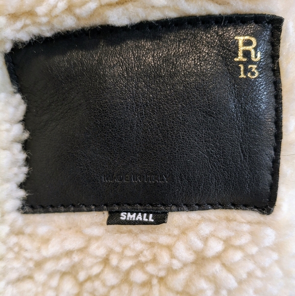 R13 Tan SKY Trucker Jacket Sz Small R13 - Picture 5 of 8